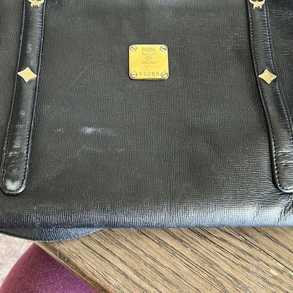 MCM Vintage Black Studded Bag - Picture 14 of 16